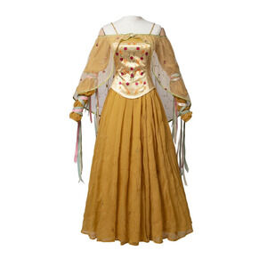Padme Yellow Meadow Dress Star Wars Queen Amidala Victorian Women's Costume Med